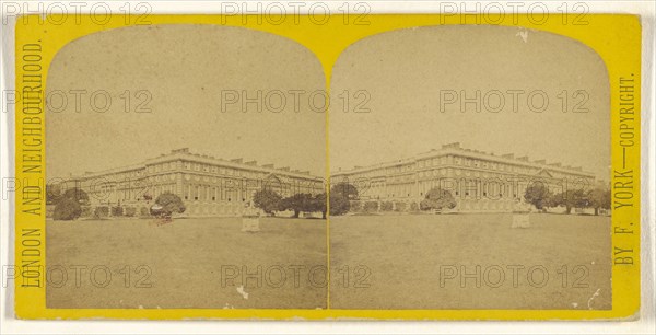 Hampton Court Palace, from South East; Frederick York, British, 1823 - 1903, 1865 - 1875; Albumen silver print