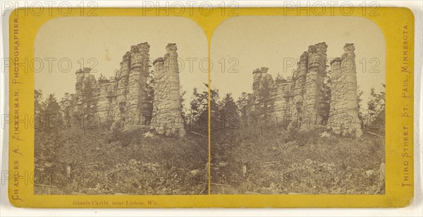 Giants Castle, near Lisbon, Wis; Charles A. Zimmerman, American, born France, 1844 - 1909, 1870 - 1880; Albumen silver print