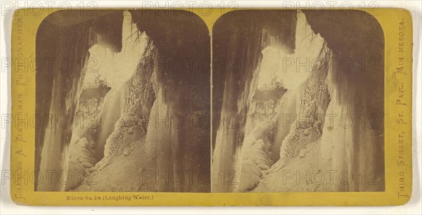 Minne-ha-ha, Laughing Water., Charles A. Zimmerman, American, born France, 1844 - 1909, about 1870; Albumen silver print