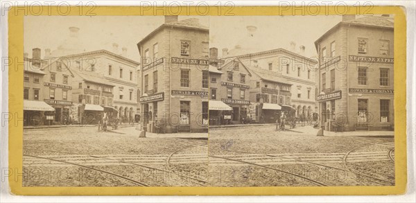 Post office, Providence, Rhode Island; American; about 1870; Albumen silver print