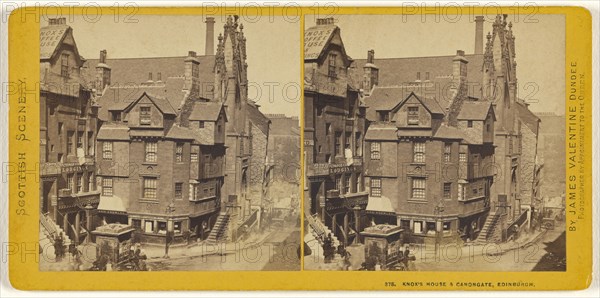 Knox's House & Canongate, Edinburgh; James Valentine, Scottish, 1815 - 1879, about 1870; Albumen silver print