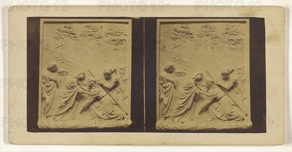 2 eme Station. Jesus contre sa tres Sante mere; French; about 1860; Albumen silver print