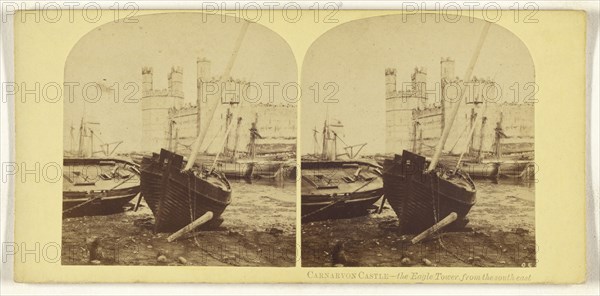 Carnarvon Castle - the Eagle Tower, from the southeast; British; about 1860; Albumen silver print