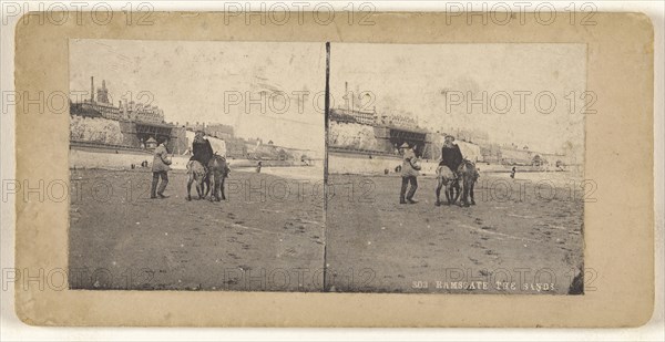 Ramsgate The Sands; British; about 1865; Collotype