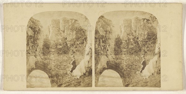 View from interior of Reynard's Cave, Dovedale; British; about 1860; Albumen silver print