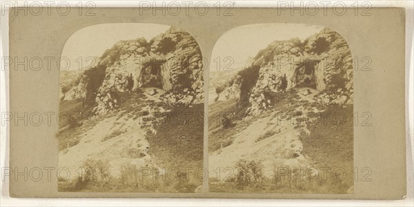 Dovedale, Reynard's Cave; British; about 1860; Albumen silver print