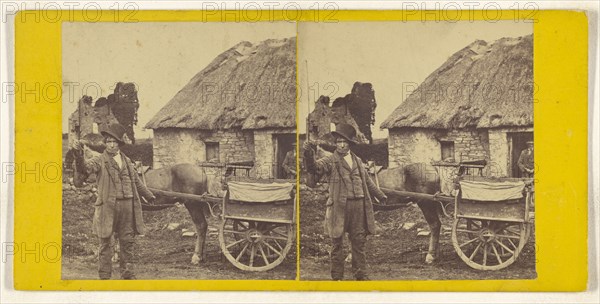 Want a Car, Yer Honner?  Ireland; British; about 1865; Albumen silver print