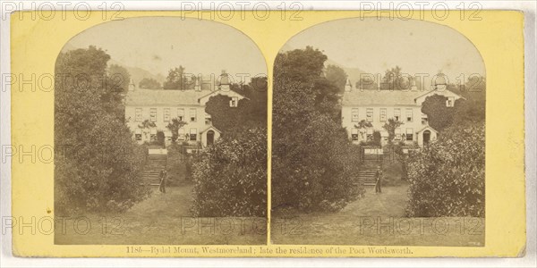 Rydal Mount, Westmoreland; late the residence of the Poet Wordsworth; British; about 1860; Albumen silver print