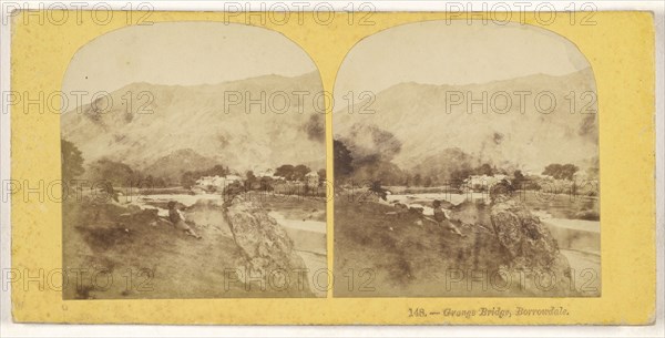 Grange Bridge, Borrowdale; British; about 1860; Albumen silver print