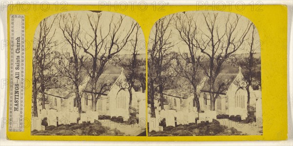 Hastings, All Saints Church; British; about 1865; Albumen silver print