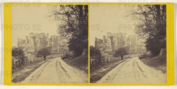 Kenilworth Castle - Distant View from the South-East; British; about 1860; Albumen silver print