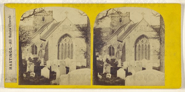 Hastings, All Saints Church; British; about 1860; Albumen silver print