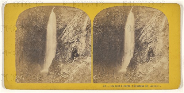 Cascade d'Enfer, Environs de Luchon, French; 1860s; Albumen silver print