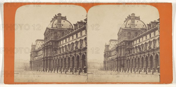 Louvre; French; about 1865; Albumen silver print