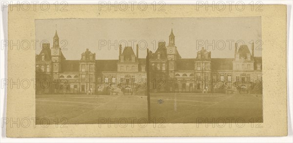 Chateau de Fontainebleu; French; about 1865; Albumen silver print