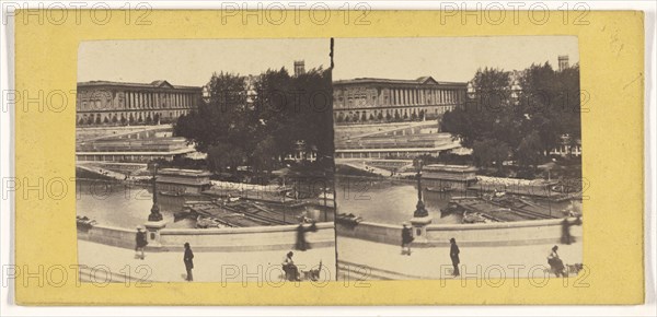 View of Fontainebleu?; French; about 1865; Albumen silver print