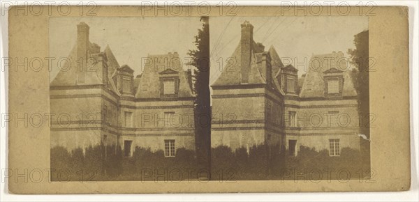 Chateau fontainebleau; French; about 1860; Salted paper print, albumenized