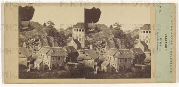 La Normandie Artistique. Calvados. Vire. Roches de Montgomery; French; about 1860; Albumen silver print