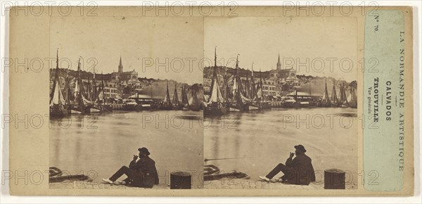 La Normandie Artistique. Calvados. Trouville. Vue generale; French; about 1860; Albumen silver print