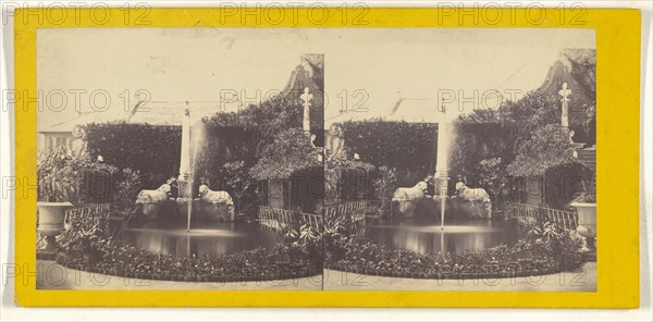 Genova. Villa Scaglietto. Il Giardino; Italian; about 1865; Albumen silver print