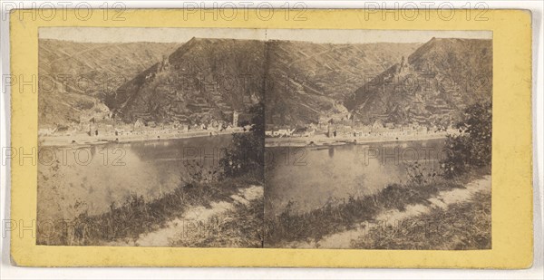 Bords du Rhin. La Vallee Suisse, Switzerland, a St-Goar; about 1863; Albumen silver print