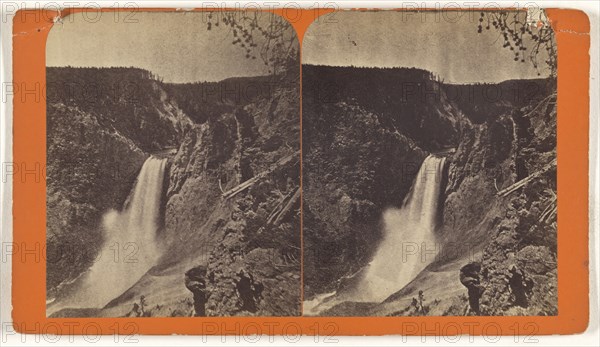 waterfall; about 1870; Albumen silver print