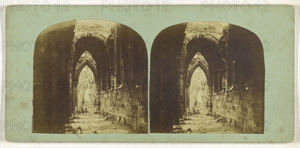 cloister; about 1870; Albumen silver print