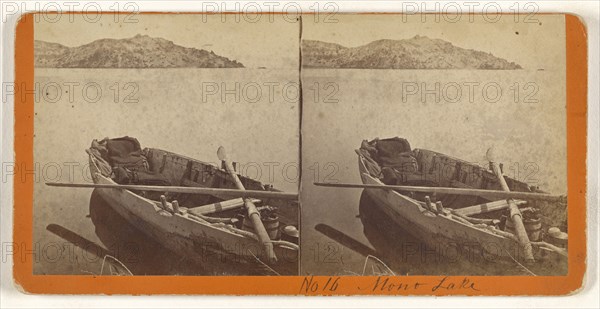 Mono Lake, California; American; about 1870; Albumen silver print