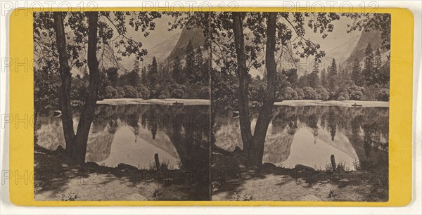 Yosemite, California. Mirror Lake; American; about 1870; Albumen silver print