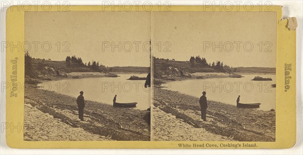 White Head Cove, Cushing's Island, Portland, Maine; American; about 1875; Albumen silver print