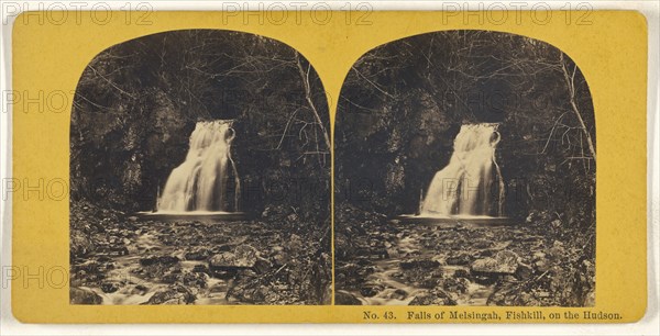 Falls of Melsingah, Fishkill, on the Hudson; American; about 1870; Albumen silver print