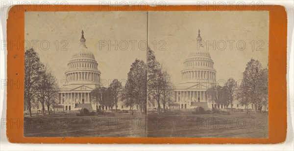 Capitol, Washington, D.C; American; about 1870; Albumen silver print