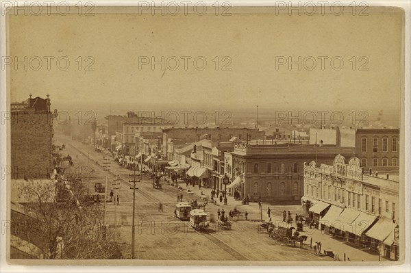 West Side Main St., Salt Lake City Utah; C.R. Savage, American, born England, 1832 - 1909, 1882; Albumen silver print