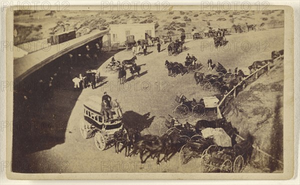 Road View, Cliff House; Lawrence & Houseworth; about 1865; Albumen silver print