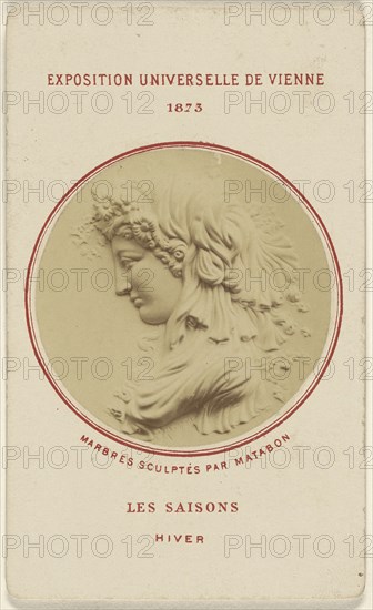 Les Saisons. Hiver. Marbres Sculptes Par Matabon; French; 1873; Albumen silver print