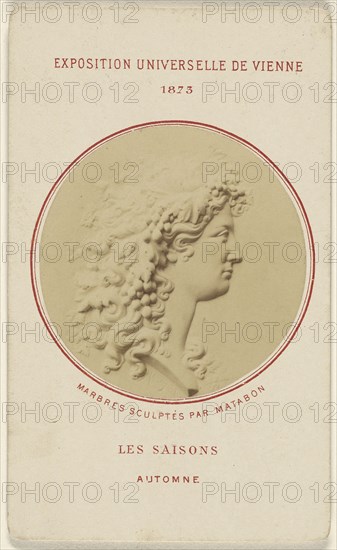 Les Saisons. Automne. Marbres Sculptes Par Matabon; French; 1873; Albumen silver print