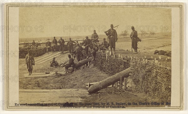 Fortifications on the Heights of Centreville; Barnard & Gibson; 1862; Albumen silver print