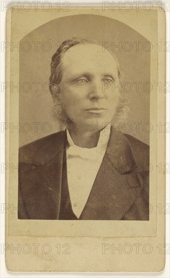 man with muttonchops; W.P. Baker, Canadian, active 1860s, 1860s; Albumen silver print