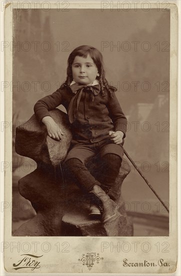 Portrait of a young child; Henry Frey, American, active Scranton, Pennsylvania, about 1890; Gelatin silver print