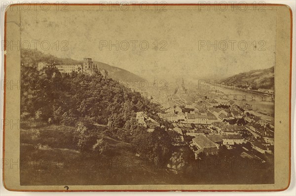 View of Heidelberg, Germany; Eduard Lange, German, active 1880s, about 1875; Albumen silver print