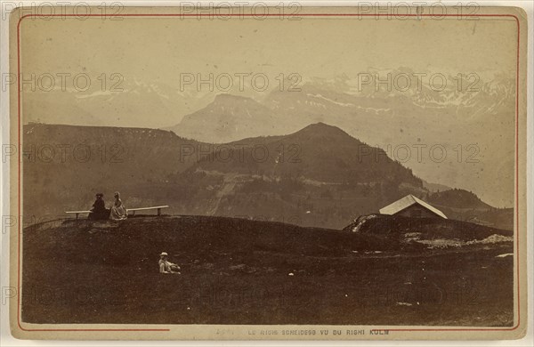 Le Righi Scheidegg Vu du Righi Kulm; A. Garcin, Swiss, active Geneva, Switzerland 1860s - 1870s, about 1870; Albumen silver
