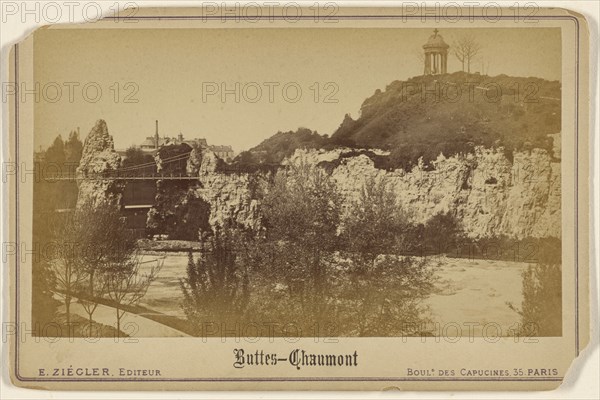 Buttes-Chaumont; E. Ziégler, French, active 1870s, about 1880; Albumen silver print