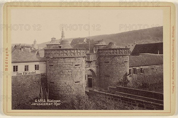 Budingen. Jerusalmer Thor; Eberling'schen; 1890s; Collotype