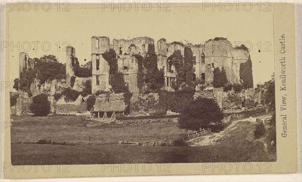 General view, Kenilworth Castle; Attributed to C.H. Adams, American, active 1880s - 1890s, about 1865; Albumen silver print