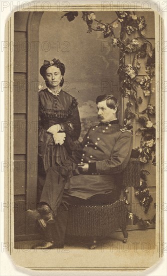 General George Brinton McClellan and his wife; Charles DeForest Fredricks, American, 1823 - 1894, New York, United States