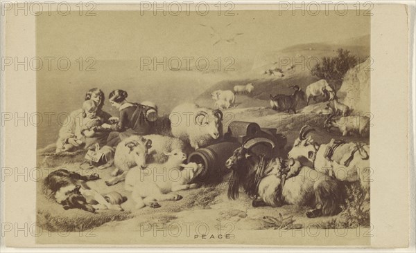 Peace reproduction of a work of art; Attributed to W.B. Prince, British, active Skinner Street, Snow Hill, London, England 1860s