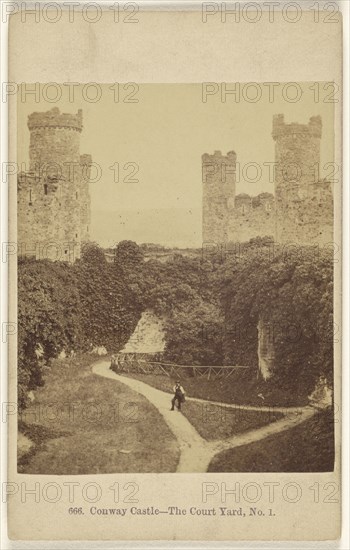 Conway Castle - The Court Yard, No. 1; Francis Bedford, English, 1815,1816 - 1894, about 1865; Albumen silver print