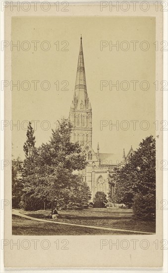 Sailsbury Cathedral 20 Decr '65; H. Brooks, British, active Salisbury, England 1860s, December 20, 1865; Albumen silver print