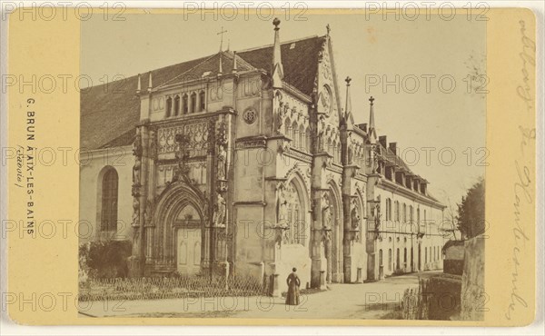 Abbaye de Hautecombes; Georges Brun, French, active 1860s, 1865 - 1870; Albumen silver print