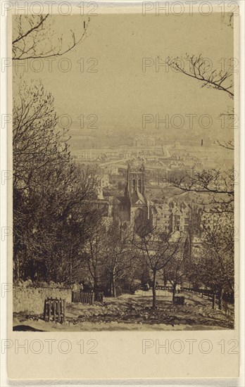 Great Malvern from the Zig Zag; H.W. Lamb, British, active Malvern, England 1860s - 1870s, about 1865; Albumen silver print